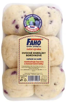 Faho Ovocné knedlíky kynuté Borůvkové