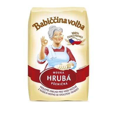 Babiččina volba Mouka pšeničná hrubá 4 x