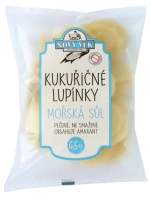 Nový věk Kukuřičné lupínky s mořskou solí