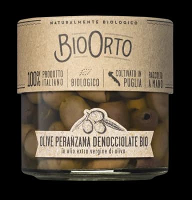 BioOrto BIO Olivy Peranzana v extra panenském olivovém oleji bez pecky