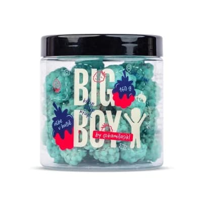 BIG BOY Modrá malina nebe v hubě by @kamilasikl