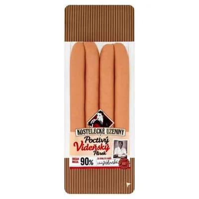 Kostelecké Uzeniny Poctivý vídeňský párek