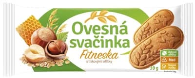 Ovesná svačinka Fitneska s lískovými oříšky