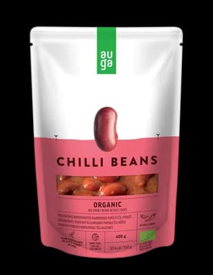 Auga Červené fazole v chilli omáčce bio