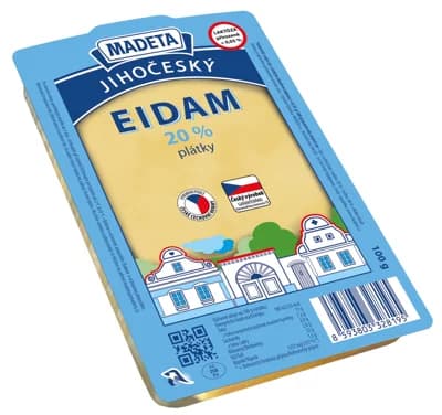 Madeta Jihočeský Eidam 20% plátky