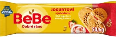 Opavia Sušenky BeBe Dobré Ráno s jogurtem a jahodami