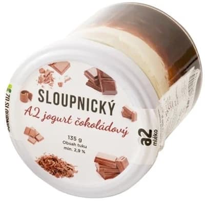 Mlékárna Řetová Sloupnický A2 jogurt čokoládový