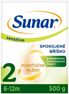 Sunar Sensitive 2 pokračovací kojenecké mléko