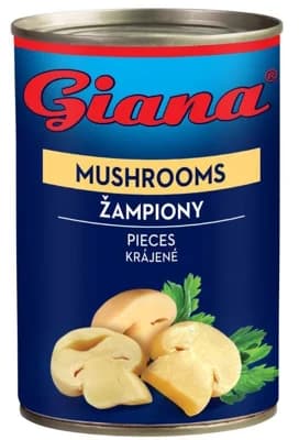 Giana Žampiony krájené ve slané nálevu