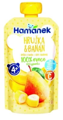 Hamánek Ovocná kapsička hruška a banán