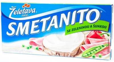 Želetava zelenina/šunka sýr tavený