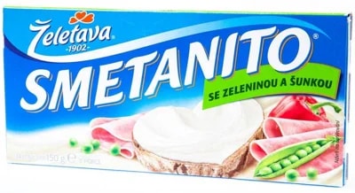 Želetava zelenina/šunka sýr tavený