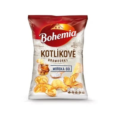 Bohemia Kotlíkové brambůrky mořská sůl