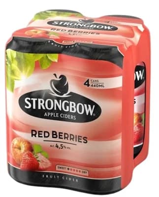 Strongbow Red Berries cider 4×0,44 l plech