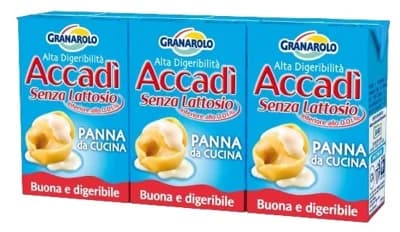 Granarolo UHT Bezlaktózová smetana na vaření 20% (3×100 ml)