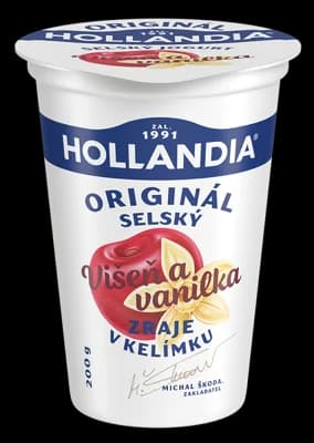 Hollandia Jogurt selský višeň s vanilkou