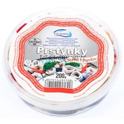 VIA MARIS Sleďové prstýnky s paprikou chlaz. (pevný podíl )