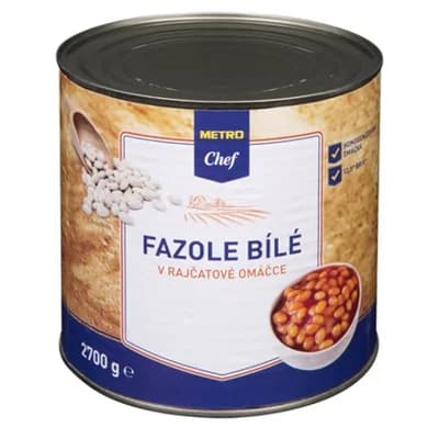 METRO Chef Fazole bílé v rajčatové omáčce 2,