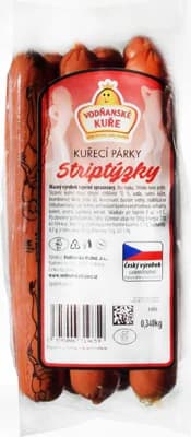 Vodňanské Kuře Kuřecí párky Striptýzky