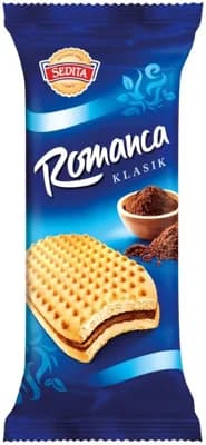 Sedita Romanca Sušenky s krémovou náplní s kakaem