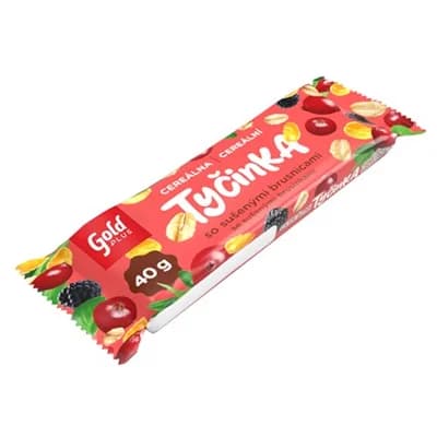 Gold Plus Cereální tyčinka brusinka