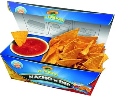 EL SABOR Nachos tortilla chipsy a salsa dip, snack box
