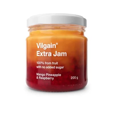 Vilgain Extra džem – mango s ananasem a malinami bez přidaného cukru