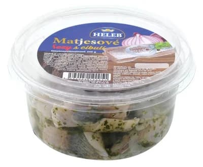 Heleb Matjesové řezy s cibulí