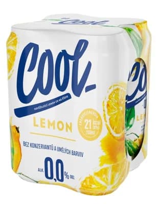 Cool Nealko Lemon, plech multipack 4x0,5l