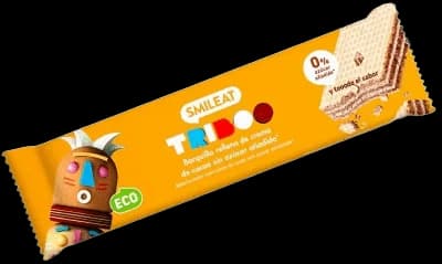 Smileat BIO Celozrnná oplatka s kakaovou náplní s agáve