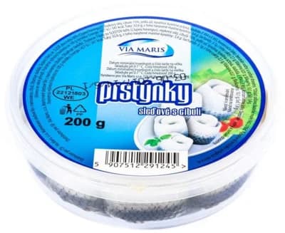 Via Maris Sleďové prstýnky s cibulkou chlaz. (pevný podíl 150g)