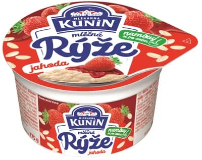 Mlékárna Kunín mléčná rýže jahodová