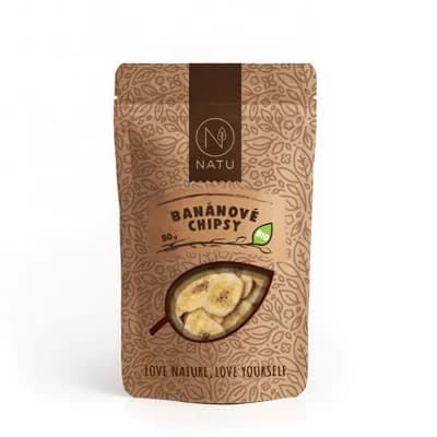 NATU Banán Chipsy BIO 80 g