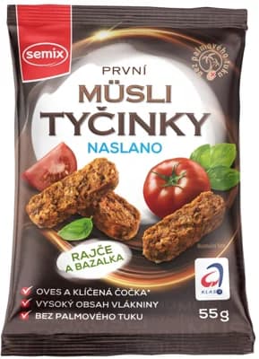 Semix Müsli tyčinky naslano rajče a bazalka