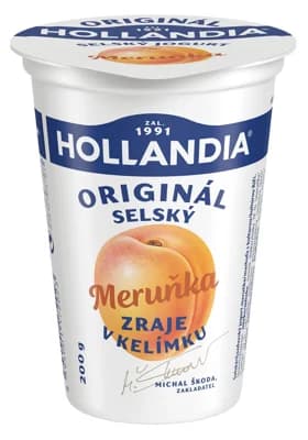 Hollandia Selský jogurt meruňkový