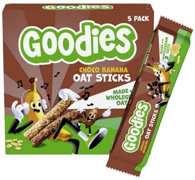 Goodies Ovesné tyčinky kakao-banán (5x 23 g)