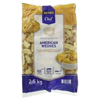 METRO Chef Americké brambory Wedges American Style mraž. 2,