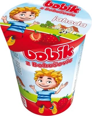 Bobík MAXI smetanový krém s jahodovou příchutí