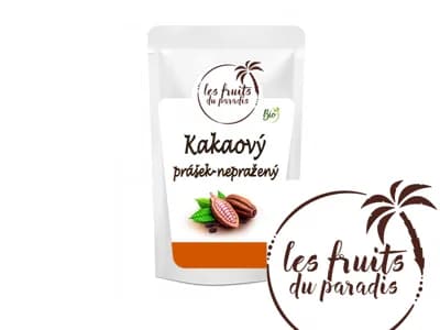Les fruits de paradis Kakaový prášek BIO nepražený