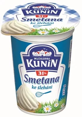Mlékárna Kunín Smetana ke šlehání (31%)