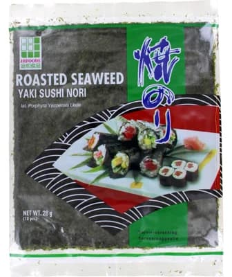 JHFoods Pražená mořská řasa Yaki Sushi Nori Green