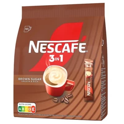Nescafé 3in1 Brown sugar, instantní káva, 10x 16,5 g