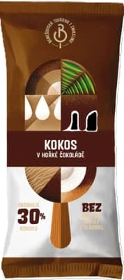 Benešovská továrna na zmrzlinu Kokos v hořké čokoládě