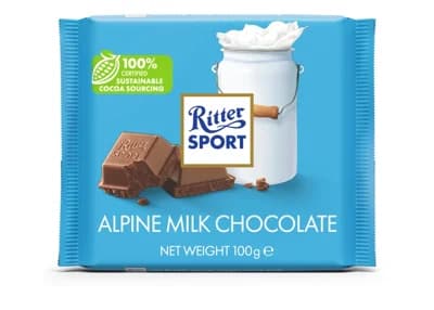 Ritter Sport Mléčná Čokoláda s alpským mlékem