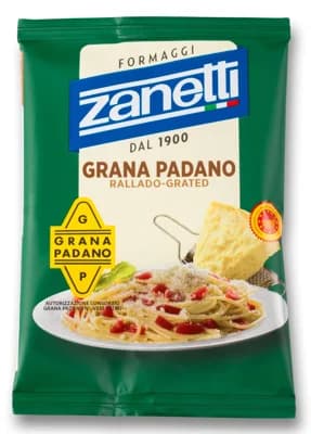 Zanetti Grana Padano PDO strouhaný