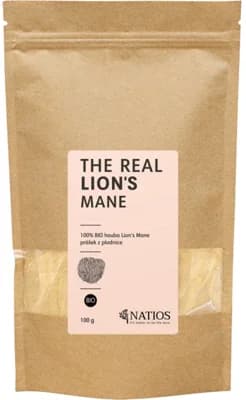 NATIOS BIO Houba Lion's Mane Mletá (Korálovec ježatý)