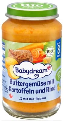 Babydream BIO Příkrm zelenina s bramborami a hovězím masem