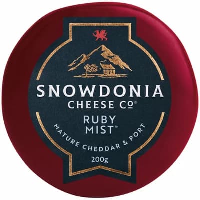 Snowdonia Cheddar ruby mist sýr s bílým portským a brandy
