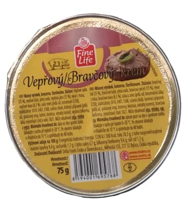 Fine Life Paštika Vepřový krém