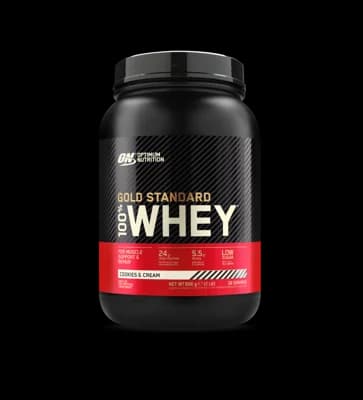 Optimum Nutrition 100% Whey Gold Standard cookies & krém
